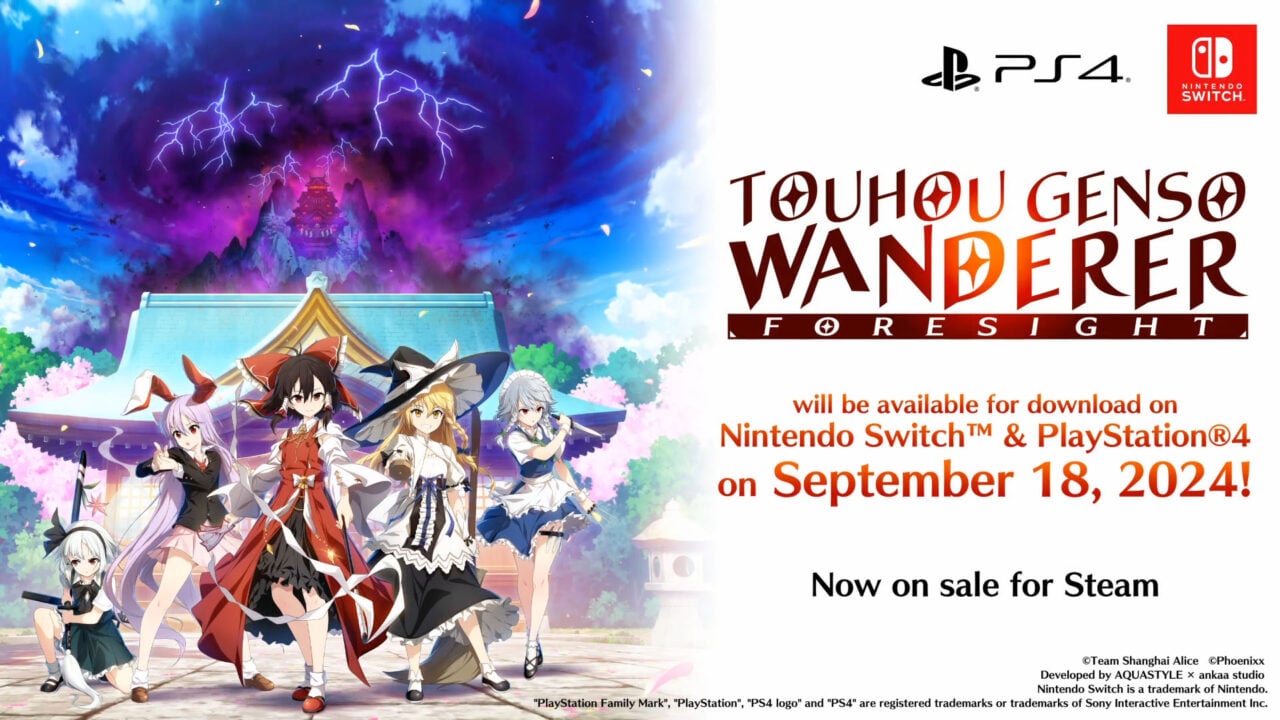 Touhou Genso Wanderer- FORESIGHT Game Key Visual