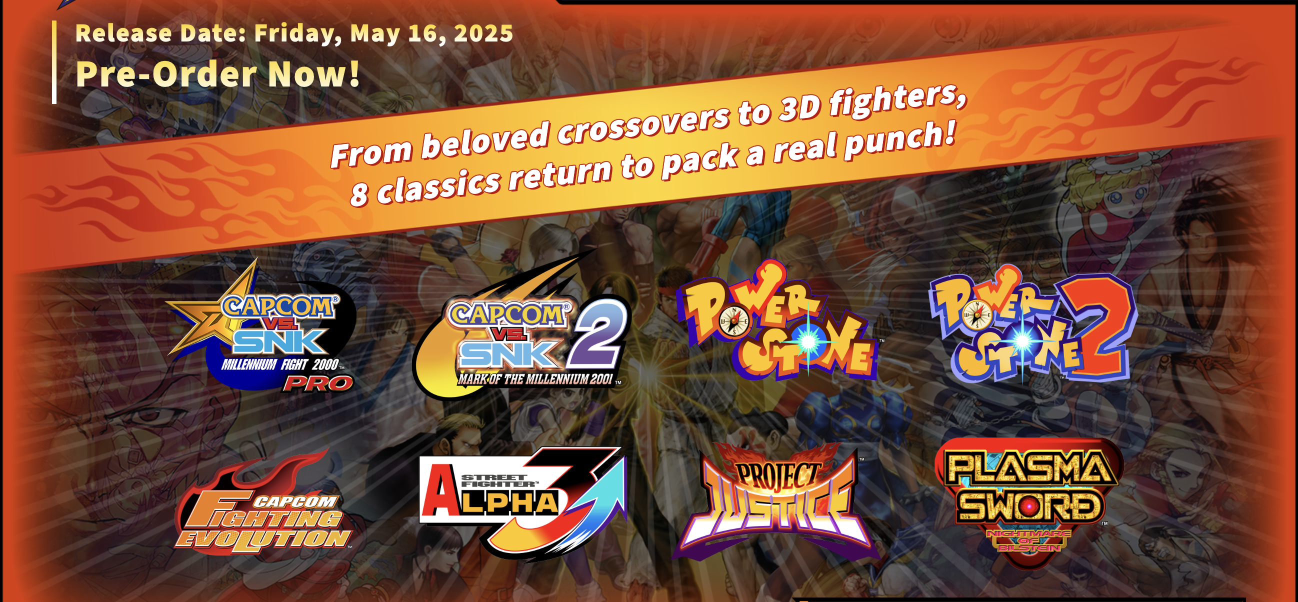 CAPCOM Fighting Collection 2 Titles Image