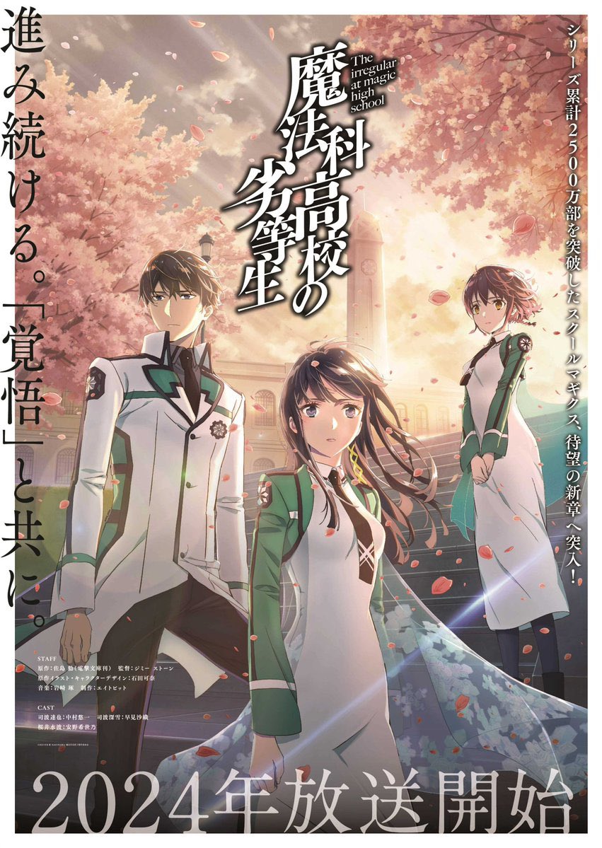 Mahouka Koukou no Rettousei Anime Poster 2024