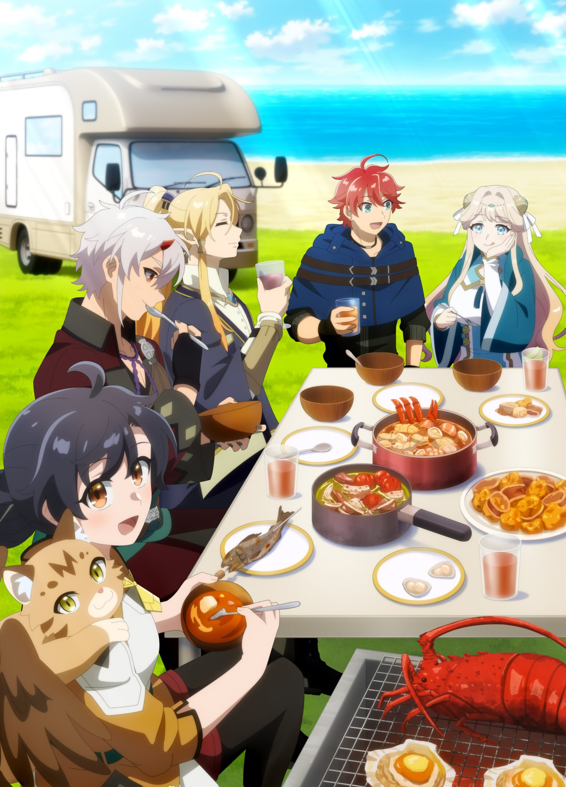 Suterare Seijo no Isekai Gohan Tabi New Key Visual