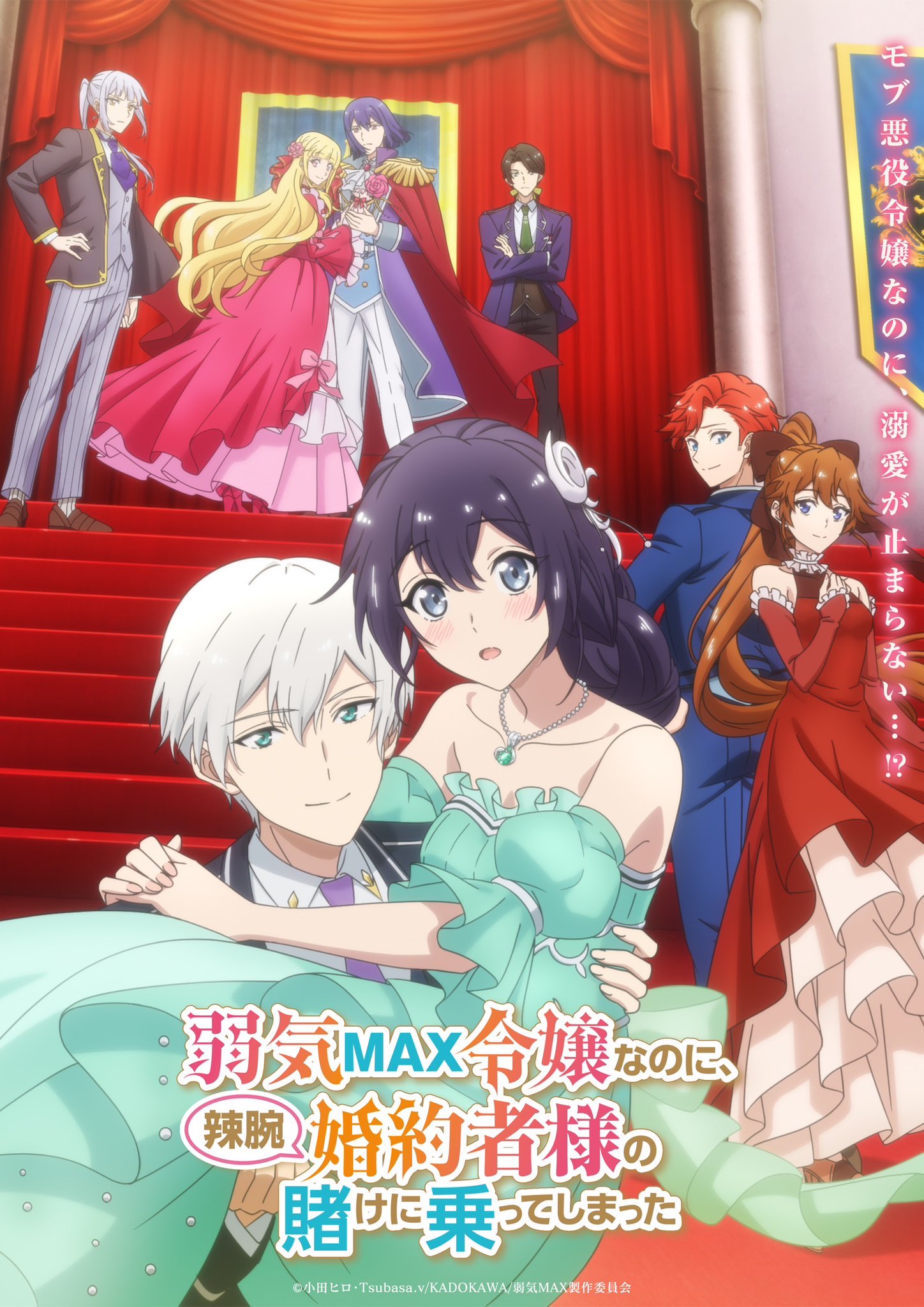 Yowaki MAX Reijou nanoni, Ratsuwan Konyakusha-sama no Kake ni Notte Shimatta Anime visual