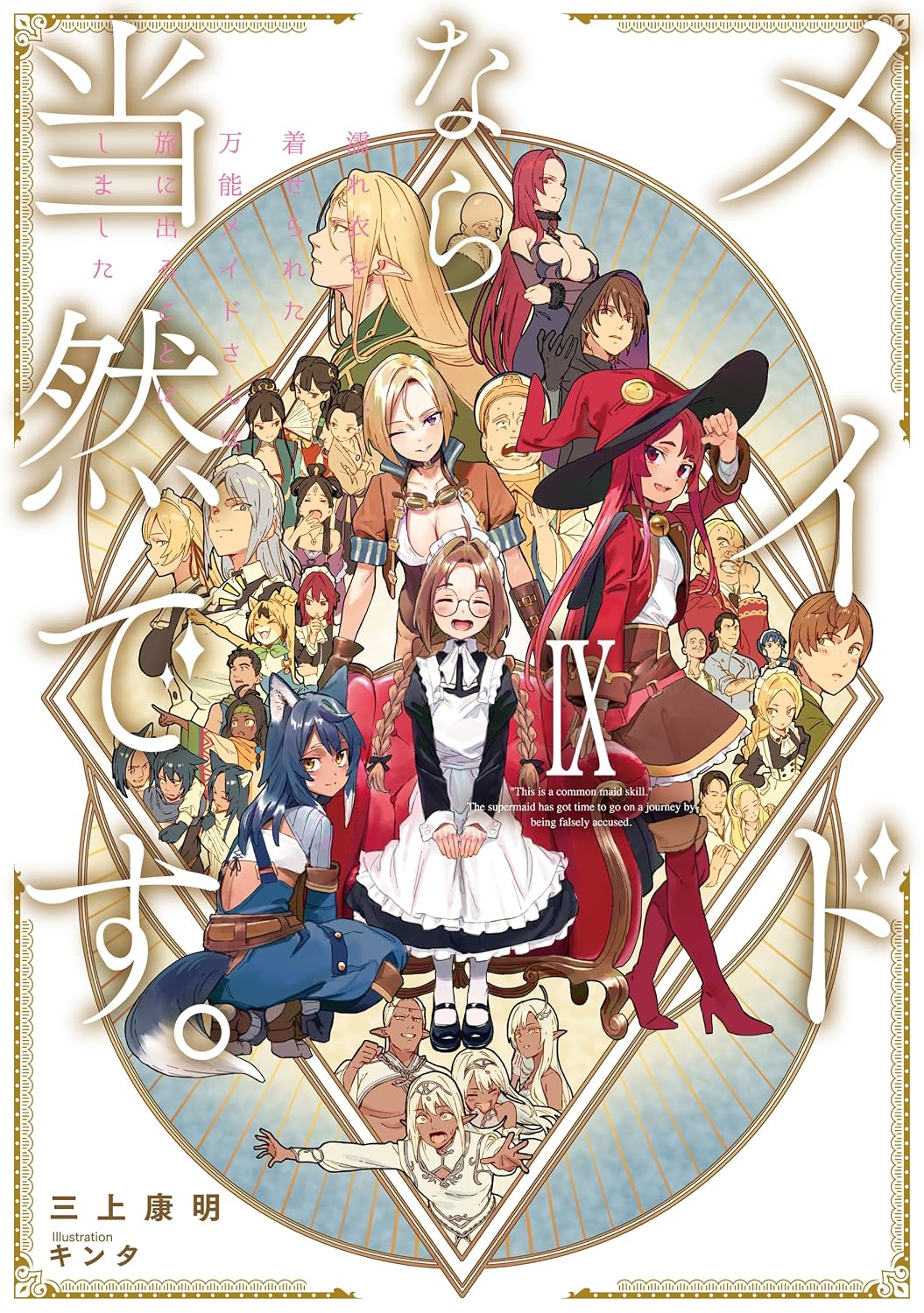 Maid Nara Touzen Desu Novel cover 9